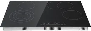 Built in Electric Stove Top, 30.3 x 20.5 inch 4 Burners, 240V Glass Radiant Cooktop with Sensor Touch Control, Timer & Child Lock Included, 9 Power Levels for Simmer Steam Slow Cook Fry Built in Electric Stove Top, 30.3 x 20.5 inch 4 Burners, 240V Glass Radiant Cooktop with Sensor Touch Control, Timer & Child Lock Included, 9 Power Levels for Simmer Steam Slow Cook Fry
