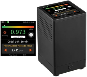 Home Radon Meter Detector 2Bq to 20kBq/m³ Rechargeable Color LCD Display Home Radon Meter Detector 2Bq to 20kBq/m³ Rechargeable Color LCD Display