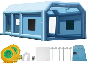 Inflatable Paint Booth, 27.9 x 15.7 x 10.8 ft Inflatable Spray Booth, Portable Car Paint Booth for Small Truck, with 950W+750W Powerful Blowers and Air Filter System, Large Motorcycle, Midsize S Inflatable Paint Booth, 27.9 x 15.7 x 10.8 ft Inflatable Spray Booth, Portable Car Paint Booth for Small Truck, with 950W+750W Powerful Blowers and Air Filter System, Large Motorcycle, Midsize S