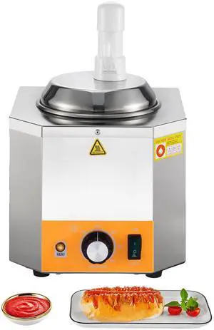 2.4L Electric Cheese Dispenser with Pump Commercial Hot Fudge Warmer 86-230 2.4L Electric Cheese Dispenser with Pump Commercial Hot Fudge Warmer 86-230