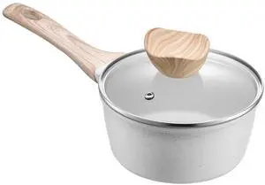 1.5 QT Saucepan, Nonstick Saucepan with Tempered Glass Lid, Multipurpose Cooking Sauce Pot with Detachable Handle, Sauce Pan Small Kitchen Cooking Pot with Coating, Induction Compatible, White 1.5 QT Saucepan, Nonstick Saucepan with Tempered Glass Lid, Multipurpose Cooking Sauce Pot with Detachable Handle, Sauce Pan Small Kitchen Cooking Pot with Coating, Induction Compatible, White