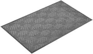 Front Door Mat, 61.5 x 36 in Commercial Floor Mat for Indoor and Outdoor, Modern Stylish Carpet with TPE Backing, Heavy Duty Washable Entry Industrial Rug for Hallway, Balcony, Garage, Grey Front Door Mat, 61.5 x 36 in Commercial Floor Mat for Indoor and Outdoor, Modern Stylish Carpet with TPE Backing, Heavy Duty Washable Entry Industrial Rug for Hallway, Balcony, Garage, Grey