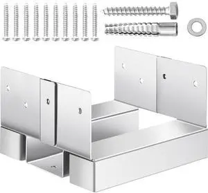 10 Pcs 6x6 Post Base Bracket Post Anchor for Concrete Inner Size 5.49x5.57 in 10 Pcs 6x6 Post Base Bracket Post Anchor for Concrete Inner Size 5.49x5.57 in