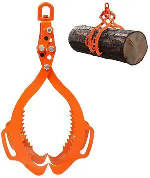 28in Log Lifting Tongs 4 Claw Solid Steel Log Grapple Swivel Log Tools 28in Log Lifting Tongs 4 Claw Solid Steel Log Grapple Swivel Log Tools
