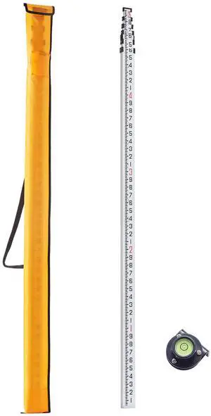 Measuring Rod 25-Feet/10ths 6 Sections Telescopic Grade Rod 1/10ft w/ Bag Measuring Rod 25-Feet/10ths 6 Sections Telescopic Grade Rod 1/10ft w/ Bag