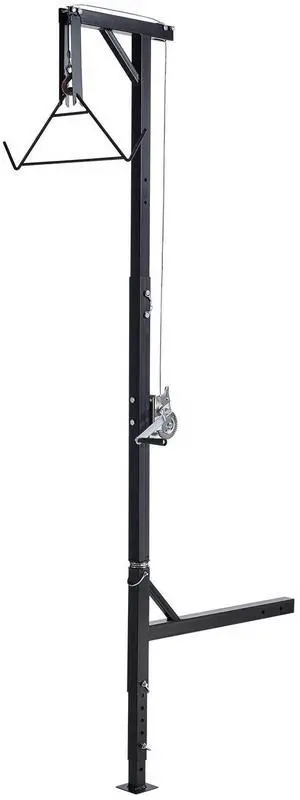 Truck Hitch Game Hoist, 500 lbs Load Capacity, Hunting Deer Hoist with 2-inch Receiver, 360-Degree Swivel Shaft & Adjustable Height, Includes Gambrel Winch for Skinning & Cleaning Game Truck Hitch Game Hoist, 500 lbs Load Capacity, Hunting Deer Hoist with 2-inch Receiver, 360-Degree Swivel Shaft & Adjustable Height, Includes Gambrel Winch for Skinning & Cleaning Game