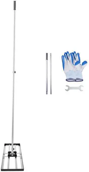 10x48in Lawn Leveling Rake Heavy Duty 83.9in Adjustable Handle for Yard & Garden 10x48in Lawn Leveling Rake Heavy Duty 83.9in Adjustable Handle for Yard & Garden