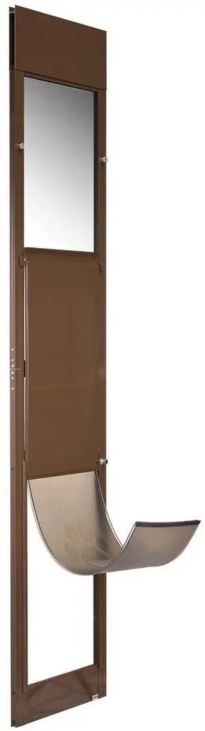 Dog Door for Sliding Glass Door, 75 7/8 to 80 11/16 in Adjustable Height, Aluminum Alloy Frame with Rotating Hinges, Lock Design, 13 5/8 x 23 5/8 in Flap, Sliding Glass Pet Door for Renters Dog Door for Sliding Glass Door, 75 7/8 to 80 11/16 in Adjustable Height, Aluminum Alloy Frame with Rotating Hinges, Lock Design, 13 5/8 x 23 5/8 in Flap, Sliding Glass Pet Door for Renters