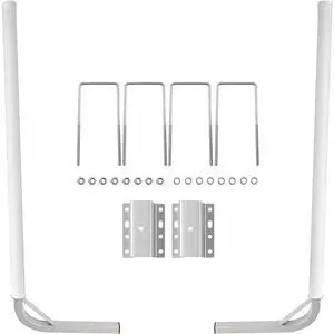Boat Trailer Guide-on, 60", 2PCS Steel Trailer Post Guide ons, w/White PVC Tube Covers, Complete Mounting Accessories Included, for Ski Boat, Fishing Boat or Sailboat Trailer Boat Trailer Guide-on, 60", 2PCS Steel Trailer Post Guide ons, w/White PVC Tube Covers, Complete Mounting Accessories Included, for Ski Boat, Fishing Boat or Sailboat Trailer