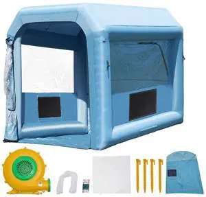 Inflatable Paint Booth, 9.8 x 8.2 x 8.2 ft Inflatable Spray Booth, with 550W Powerful Blower and Air Filter System, Portable Car Paint Booth for Motorcycle, Bicycle, Small Furniture Painting Inflatable Paint Booth, 9.8 x 8.2 x 8.2 ft Inflatable Spray Booth, with 550W Powerful Blower and Air Filter System, Portable Car Paint Booth for Motorcycle, Bicycle, Small Furniture Painting