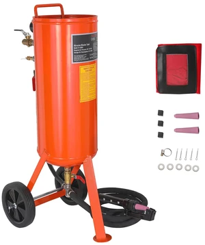 10 Gallon Heavy-Duty Sand Blaster, 60-110 PSI High Pressure Sandblaster, Portable Abrasive Blasting Tank, Air Sand Blasting Kit with 2 Ceramic Nozzles & 7.5ft Hose for Stain, Rust, Paint Removal 10 Gallon Heavy-Duty Sand Blaster, 60-110 PSI High Pressure Sandblaster, Portable Abrasive Blasting Tank, Air Sand Blasting Kit with 2 Ceramic Nozzles & 7.5ft Hose for Stain, Rust, Paint Removal