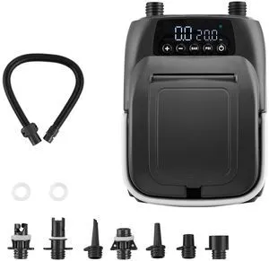 Paddle Board Pump 20PSI Electric SUP Air Pump with Auto-Off for Inflatable Boats Paddle Board Pump 20PSI Electric SUP Air Pump with Auto-Off for Inflatable Boats