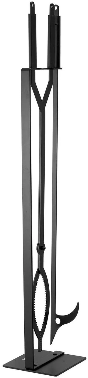 Fireplace Tool Set, 3 PCS Fire Tool Set and Holder with Stand, Tongs, Fire Place Poker, Wrought Iron Fireplace Accessories for Campfire Backyard Bonfire Indoor/Outdoor, Black Fireplace Tool Set, 3 PCS Fire Tool Set and Holder with Stand, Tongs, Fire Place Poker, Wrought Iron Fireplace Accessories for Campfire Backyard Bonfire Indoor/Outdoor, Black