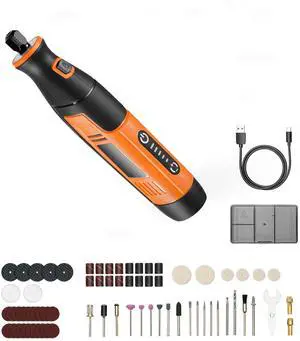 73-Piece Cordless Rotary Tool Kit, DC4V Portable Mini Power Rotary Tool, 5-Level Speed 7000-20000 RPM Multi-Purpose DIY Tools for Engraving, Sanding, Polishing, Carving, Cutting, DIY Crafts 73-Piece Cordless Rotary Tool Kit, DC4V Portable Mini Power Rotary Tool, 5-Level Speed 7000-20000 RPM Multi-Purpose DIY Tools for Engraving, Sanding, Polishing, Carving, Cutting, DIY Crafts