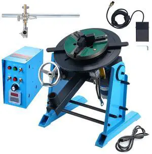 Rotary Welding Positioner 66LBS / 30KG, 0-90° Welding Positioning Turntable Table 1-12RPM 80W, with 12.4 Inch 3-Jaw Lathe Chuck & Welding Torch Stand Holder for Cutting, Grinding, Assembly Rotary Welding Positioner 66LBS / 30KG, 0-90° Welding Positioning Turntable Table 1-12RPM 80W, with 12.4 Inch 3-Jaw Lathe Chuck & Welding Torch Stand Holder for Cutting, Grinding, Assembly
