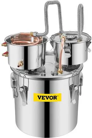 8Gal Home Use Moonshine Still Brewing Stainless Steel Water Wine Alcohol Double Keg 8Gal Home Use Moonshine Still Brewing Stainless Steel Water Wine Alcohol Double Keg