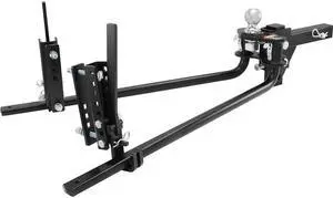 Weight Distribution Hitch, 1,500 lbs Weight Distributing Hitches Kit with Sway Control for Trailer, 2-In Solid Steel Shank, 2-5/16 in Alloy Steel Ball, Powder Coated Load Leveling Hitch, Black Weight Distribution Hitch, 1,500 lbs Weight Distributing Hitches Kit with Sway Control for Trailer, 2-In Solid Steel Shank, 2-5/16 in Alloy Steel Ball, Powder Coated Load Leveling Hitch, Black