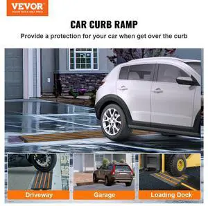 Rubber Curb Ramp for Driveway 2 Pack, 15T Heavy Duty Sidewalk Curb Ramp, 2.6" Rise Height Cable Cover Curbside Bridge Ramp for Garage for Low Cars, Wheelchairs Rubber Curb Ramp for Driveway 2 Pack, 15T Heavy Duty Sidewalk Curb Ramp, 2.6" Rise Height Cable Cover Curbside Bridge Ramp for Garage for Low Cars, Wheelchairs