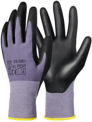 Work Gloves 12-Pair Touch Screen Nitrile-Coated Garden Construction Gloves Work Gloves 12-Pair Touch Screen Nitrile-Coated Garden Construction Gloves