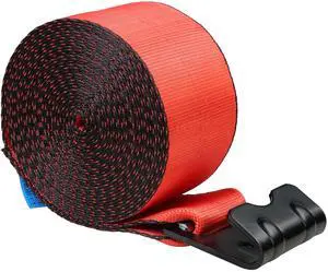 Winch Straps, 4" x 30', 6000 lbs Load Capacity, 18000 lbs Breaking Strength, Truck Straps with Flat Hook, Flatbed Tie Downs Cargo Control for Trailers, Farms, Rescues, Tree Saver, Red (10 Pack) Winch Straps, 4" x 30', 6000 lbs Load Capacity, 18000 lbs Breaking Strength, Truck Straps with Flat Hook, Flatbed Tie Downs Cargo Control for Trailers, Farms, Rescues, Tree Saver, Red (10 Pack)