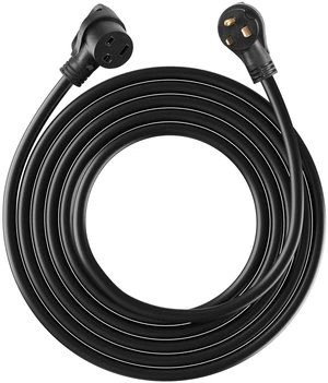 30A Generator Extension Cord 50 ft 250V NEMA 6-50P to 6-50R 7500W Power Cable 30A Generator Extension Cord 50 ft 250V NEMA 6-50P to 6-50R 7500W Power Cable