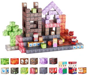 Magnetic Blocks 100 PCS Dark Castle Set STEM Montessori Sensory Toys Magnetic Blocks 100 PCS Dark Castle Set STEM Montessori Sensory Toys