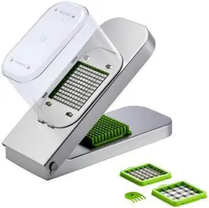 Vegetable Chopper Food Veggie Cutter 3 Stainless Onion Slicer with Container Vegetable Chopper Food Veggie Cutter 3 Stainless Onion Slicer with Container