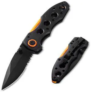 Folding Pocket Knife 3 in/7.6 cm 7Cr17Mov Blade Aluminum Handle Sharp Folding Pocket Knife 3 in/7.6 cm 7Cr17Mov Blade Aluminum Handle Sharp