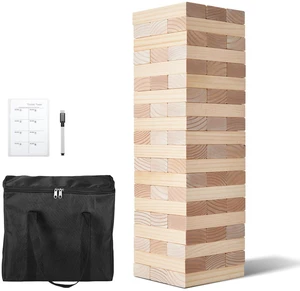 Tumbling Timber Toy 60 Blocks Giant Tumble Tower Blocks Game Pine Wood Bag Tumbling Timber Toy 60 Blocks Giant Tumble Tower Blocks Game Pine Wood Bag