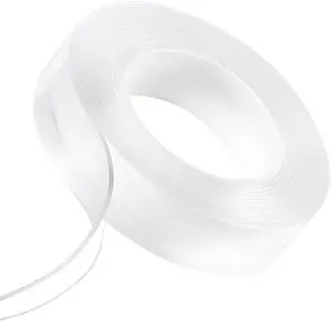 Double Sided Tape Heavy Duty, 16 ft Long Nano Mounting Tape, Strong Adhesive & Reusable, Clear Two Sided Wall Tape, Removable Poster Picture Hanging Strips for Home, Office, Car, Outdoor Use Double Sided Tape Heavy Duty, 16 ft Long Nano Mounting Tape, Strong Adhesive & Reusable, Clear Two Sided Wall Tape, Removable Poster Picture Hanging Strips for Home, Office, Car, Outdoor Use