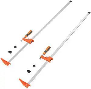 Bar Clamps for Woodworking, 2-Pack 36" Clamp/Spreader, Quick-Change F Clamp with 600 lbs Load Limit, 2.5" Throat Depth, Cast Iron and Carbon Steel, Wood Clamps for Woodworking Metal Working Bar Clamps for Woodworking, 2-Pack 36" Clamp/Spreader, Quick-Change F Clamp with 600 lbs Load Limit, 2.5" Throat Depth, Cast Iron and Carbon Steel, Wood Clamps for Woodworking Metal Working