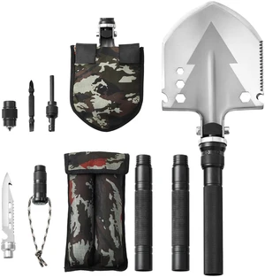 Survival Shovel 11 in 1 Camping Shovel Folding Multitool Portable Compact Survival Shovel 11 in 1 Camping Shovel Folding Multitool Portable Compact