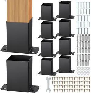 10 Pack 4x4 Post Base Brackets Heavy Duty Wood Post Fence Post Anchor 10 Pack 4x4 Post Base Brackets Heavy Duty Wood Post Fence Post Anchor