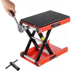 Motorcycle Scissor Lift Jack 1200lbs Wide Deck ATV Bike Lift Hoist Stand Crank Motorcycle Scissor Lift Jack 1200lbs Wide Deck ATV Bike Lift Hoist Stand Crank
