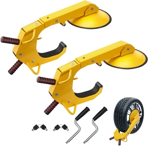 Wheel Lock Clamp, 2-Pack Trailer Wheel Lock, Heavy-Duty Anti Theft Tire Lock, Trailer Wheel Locks for RV Trailers, Cars, Trucks, SUVs Wheel Lock Clamp, 2-Pack Trailer Wheel Lock, Heavy-Duty Anti Theft Tire Lock, Trailer Wheel Locks for RV Trailers, Cars, Trucks, SUVs