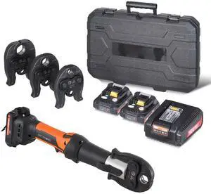 Pro Press Tool Pipe Crimping Kit Press Tool Battery Kit 1/2" 3/4" 1" Jaw Pro Press Tool Pipe Crimping Kit Press Tool Battery Kit 1/2" 3/4" 1" Jaw