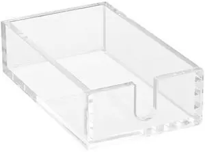 Acrylic Napkin Holder, 9.1 x 5.5 x 2.6 inch, Clear Bathroom Guest Towel Storage Tray with U-Shaped Opening, Disposable Paper Towel Holder for Bathroom Kitchen Parties Weddings & Various Events Acrylic Napkin Holder, 9.1 x 5.5 x 2.6 inch, Clear Bathroom Guest Towel Storage Tray with U-Shaped Opening, Disposable Paper Towel Holder for Bathroom Kitchen Parties Weddings & Various Events