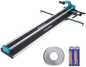 Manual Tile Cutter, 48 inch, Porcelain Ceramic Tile Cutter with Tungsten Carbide Cutting Wheel, Infrared Positioning, Anti-Skid Feet, Double Rails for professional installers or beginners Manual Tile Cutter, 48 inch, Porcelain Ceramic Tile Cutter with Tungsten Carbide Cutting Wheel, Infrared Positioning, Anti-Skid Feet, Double Rails for professional installers or beginners