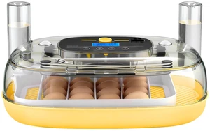 24 Egg Incubator, Automatic Egg Turner with LED Candler, Temperature & Humidity Control, 360° View Clear Window, Auto Water Refill, Poultry Eggs Incubators for Hatching Chicks Ducks Goose Quail 24 Egg Incubator, Automatic Egg Turner with LED Candler, Temperature & Humidity Control, 360° View Clear Window, Auto Water Refill, Poultry Eggs Incubators for Hatching Chicks Ducks Goose Quail