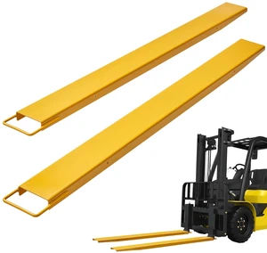 Pallet Fork Extensions, 72" Length 4.5" Width, Heavy Duty Carbon Steel Fork Extensions for Forklifts, 1 Pair Forklift Extensions, Industrial Forklift Fork Attachments for Forklift Truck, Yellow Pallet Fork Extensions, 72" Length 4.5" Width, Heavy Duty Carbon Steel Fork Extensions for Forklifts, 1 Pair Forklift Extensions, Industrial Forklift Fork Attachments for Forklift Truck, Yellow