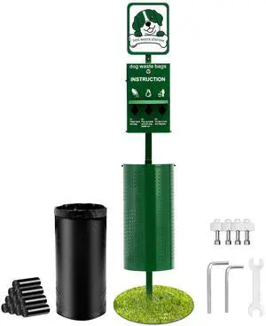 Dog Waste Station 11.5 Gallons Outdoor Dog Poop Station with 600 Bags Dog Waste Station 11.5 Gallons Outdoor Dog Poop Station with 600 Bags