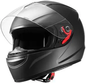 Motorcycle Helmet, Full Face, Adult Motocross Dirt Bike Helmet with Tinted and Clear Dual Visor, Motorbike Racing Street with Detachable Liner for Men & Women, DOT Approved, (Matte Black, M) Motorcycle Helmet, Full Face, Adult Motocross Dirt Bike Helmet with Tinted and Clear Dual Visor, Motorbike Racing Street with Detachable Liner for Men & Women, DOT Approved, (Matte Black, M)