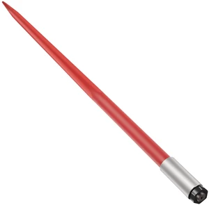 Hay Spear 49" Bale Spear 4500 lbs Capacity, Bale Spike Quick Attach Square Hay Bale Spears 1 3/4" wide, Red Coated Bale Forks, Bale Hay Spike with Hex Nut & Sleeve for Buckets Tractors Loaders Hay Spear 49" Bale Spear 4500 lbs Capacity, Bale Spike Quick Attach Square Hay Bale Spears 1 3/4" wide, Red Coated Bale Forks, Bale Hay Spike with Hex Nut & Sleeve for Buckets Tractors Loaders
