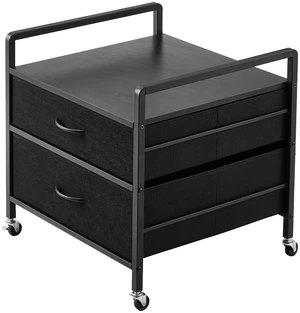 Mini Fridge Stand with Storage 176 lbs Black Mini Fridge Table 2 Drawers Mini Fridge Stand with Storage 176 lbs Black Mini Fridge Table 2 Drawers