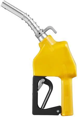3/4-Inch NPT Automatic Fuel Nozzle, Max Flow Rate 11.8 GPM, Auto Shut Off Diesel Gas Pump Nozzle with 3-Speed Trigger Lock & 0.78 in (OD=20 mm) Spout for Gasoline, Diesel, Kerosene, Yellow 3/4-Inch NPT Automatic Fuel Nozzle, Max Flow Rate 11.8 GPM, Auto Shut Off Diesel Gas Pump Nozzle with 3-Speed Trigger Lock & 0.78 in (OD=20 mm) Spout for Gasoline, Diesel, Kerosene, Yellow