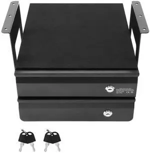 2 Drawer 13" Lockable Under Desk Drawer Organizer Slide-out Drawer Home Office 2 Drawer 13" Lockable Under Desk Drawer Organizer Slide-out Drawer Home Office