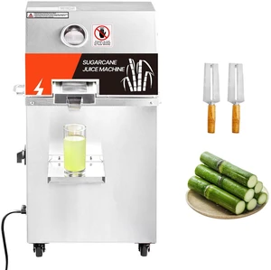Electric Sugar Cane Juicer, 800W Sugarcane Juicer Machine with 661LBS/H High Output, 3 Stainless Steel Rollers, 2.4" Large Inlet, Sugarcane Juice Extractor Squeezer on Wheels for Home/Commercial Electric Sugar Cane Juicer, 800W Sugarcane Juicer Machine with 661LBS/H High Output, 3 Stainless Steel Rollers, 2.4" Large Inlet, Sugarcane Juice Extractor Squeezer on Wheels for Home/Commercial