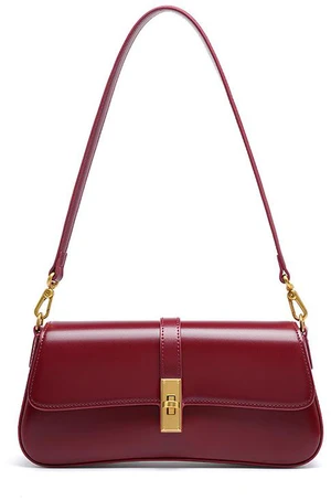 Genuine Leather Satchel Handbag for Women Vintage Handmade Shoulder Bag Red Genuine Leather Satchel Handbag for Women Vintage Handmade Shoulder Bag Red