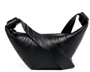 Sheepskin Diagonal Cross Bag Black Sheepskin Diagonal Cross Bag Black