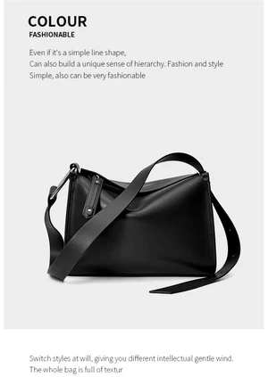 Women Tote Bag Retro Genuine Leather Crossbody Bag Black Women Tote Bag Retro Genuine Leather Crossbody Bag Black